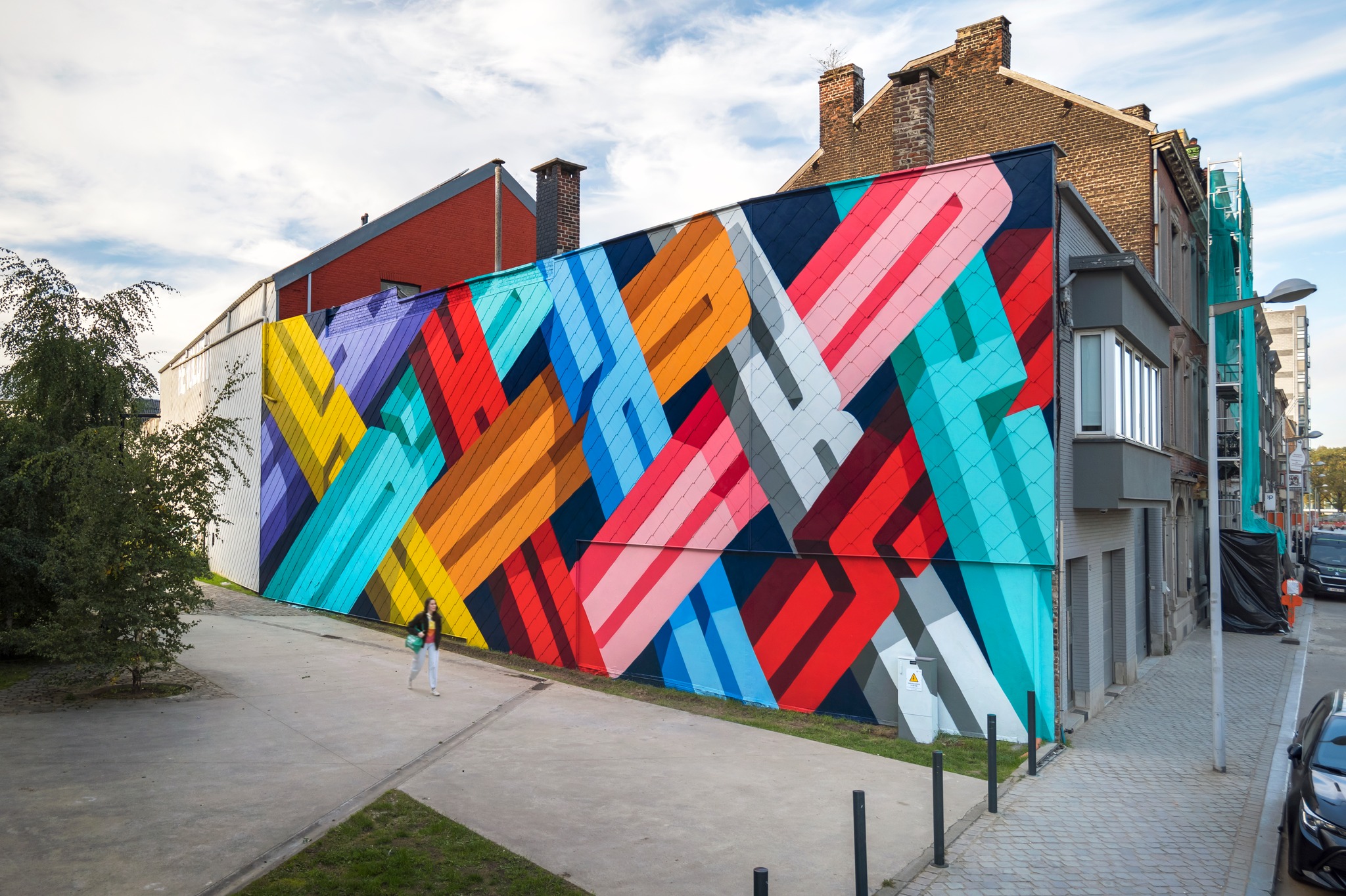 Mural "Shake Hands" - PREF - Spray Can Arts - MGO 2022 Photo : Jules Cesure